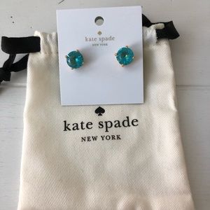 Kate Spade Aquamarine Color Stud Earrings